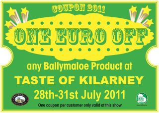 Taste of Killarne €1 off Ballymaloe Relish products