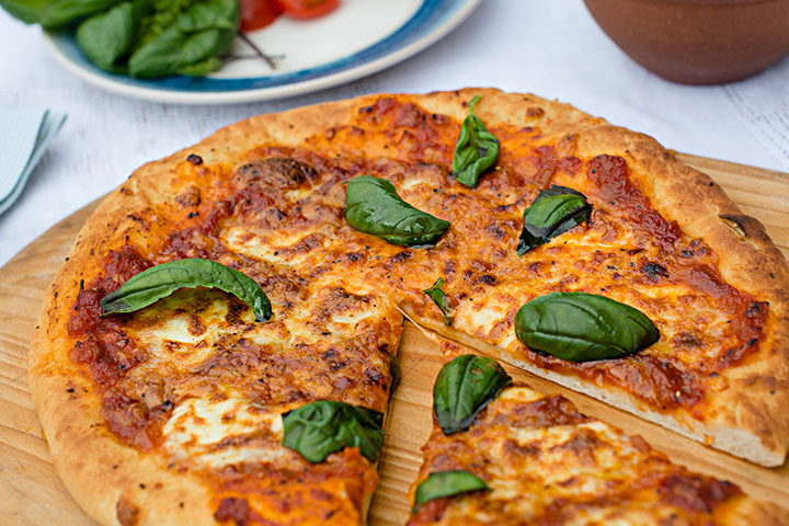 Pizza Margherita With Basil Oil Ballymaloe Foods