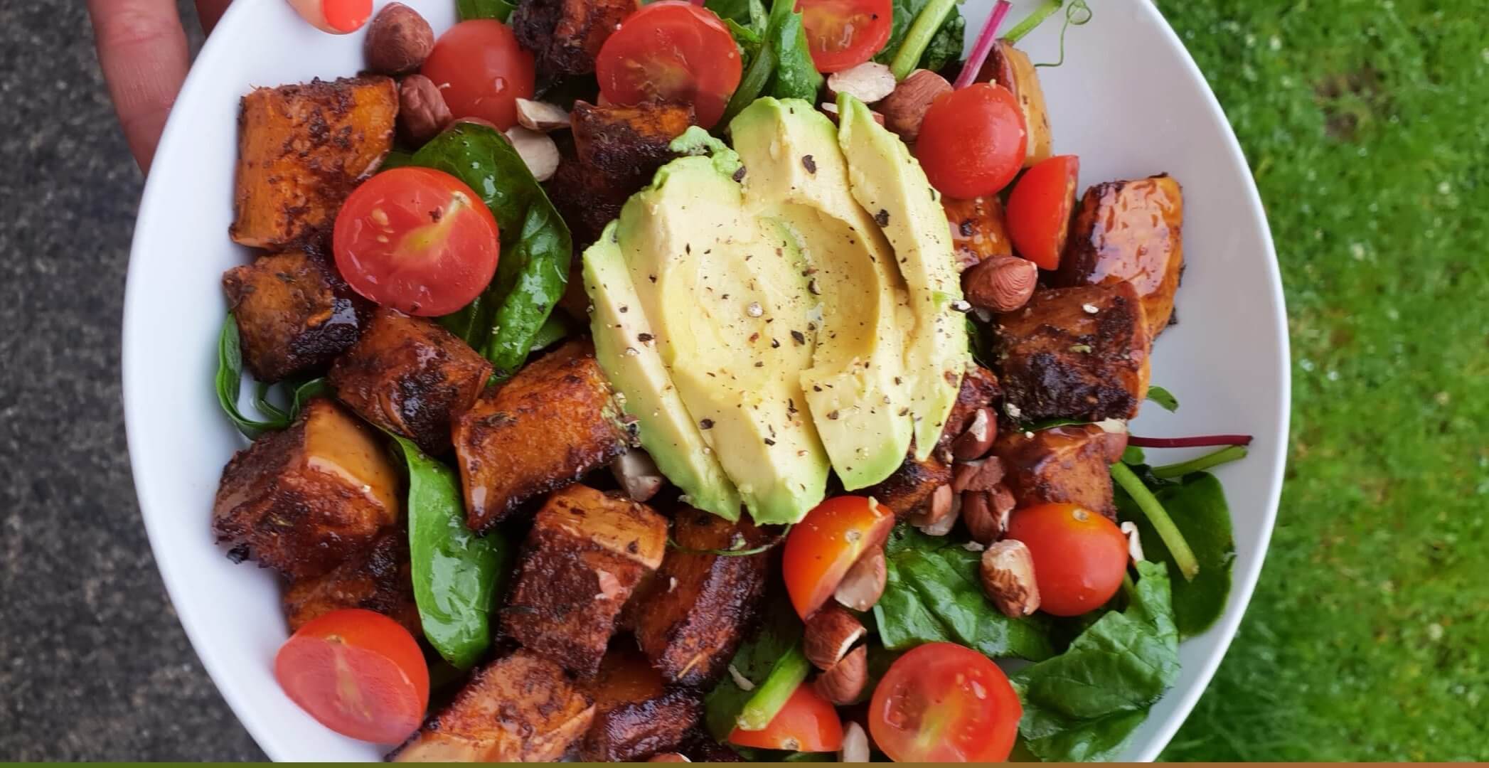 Spiced Butternut Squash, Avocado & Hazelnut Salad with Ballymaloe