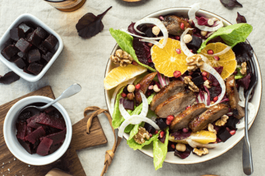 Roast Duck Salad with Ballymaloe Irish Beetroot