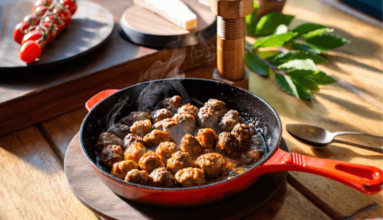 Spaghetti and Meatballs with Ballymaloe Bolognese Sauce