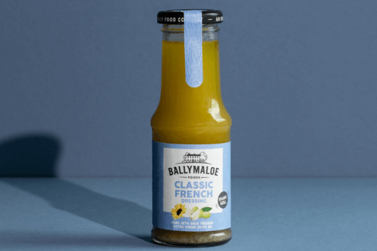 Drizzle on perfection! Ballymaloe Classic French Dressing steals the spotlight in this website image. A jar filled with the timeless blend of flavors, perfect for enhancing your salads.