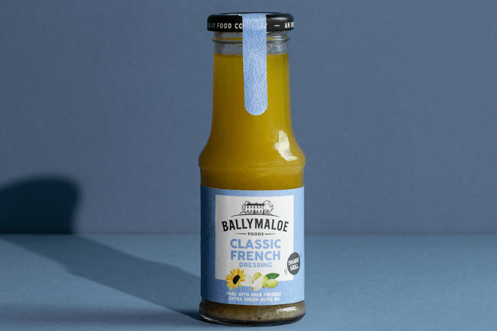 Drizzle on perfection! Ballymaloe Classic French Dressing steals the spotlight in this website image. A jar filled with the timeless blend of flavors, perfect for enhancing your salads.