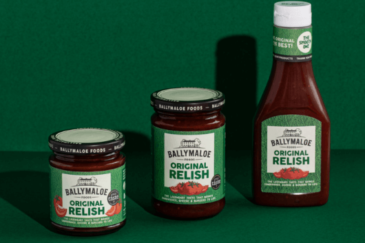 Close-up of the mouthwatering Ballymaloe Relish jar, bursting with rich colors and flavors – the perfect accompaniment to any meal.